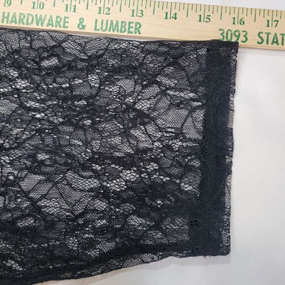 Roamans Black Dress Lace Womens 2X Shift Midi Flowy Whimsygoth Goth Formal Y2K - Picture 12 of 14